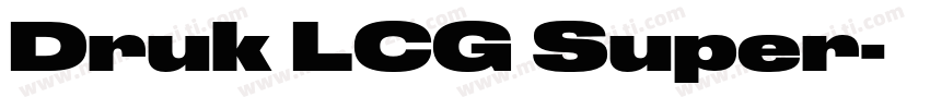 Druk LCG Super字体转换
